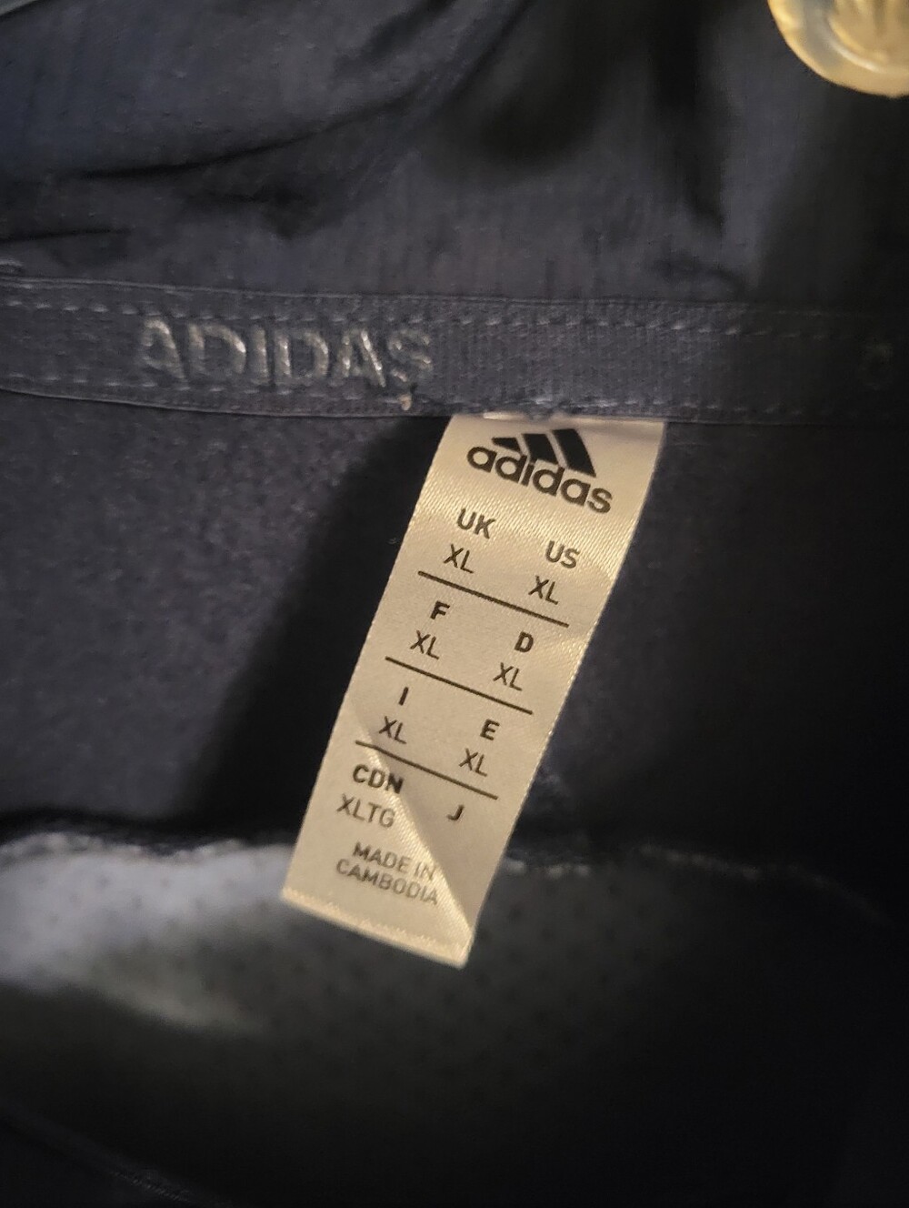 Adidas Parka Jacket Womens XL Blue Full Zip Long Sleeve Hooded Golf Outdoor - Picture 8 of 13